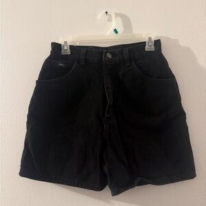 Lee Black Women's Corduroy Bermuda Shorts